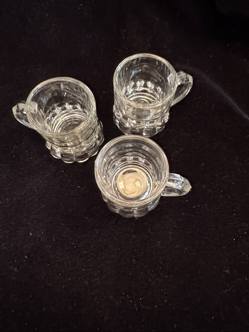 Source Unknown Clear Mini Glass Mugs - Set of 3